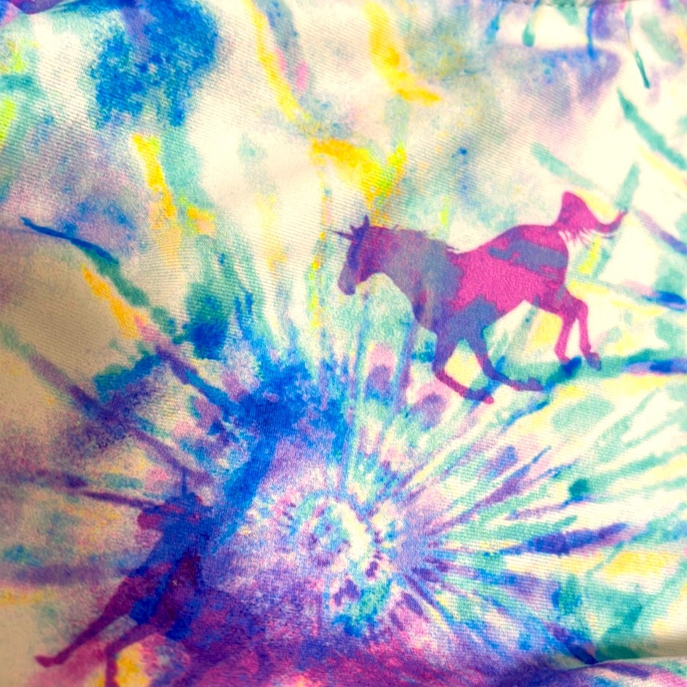 BNWOT LIMITED TOO 2PC TODDLER TANKINI UNICORN TYE DYE PRINT TOP/AQUA B… - Picture 8 of 11
